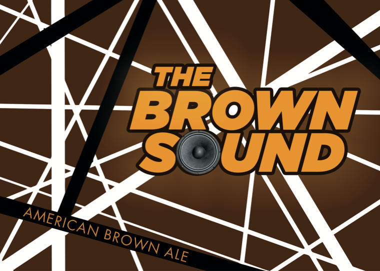 The Brown Sound beer label